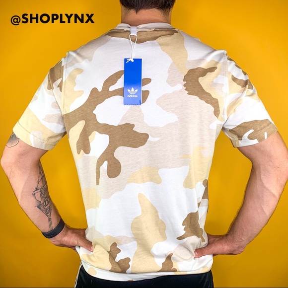 ♥️SOLD♥️ Adidas Camo Beige Tee size M - Picture 4 of 8